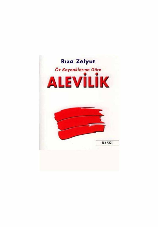 Alevilik PDF – Rıza Zelyut