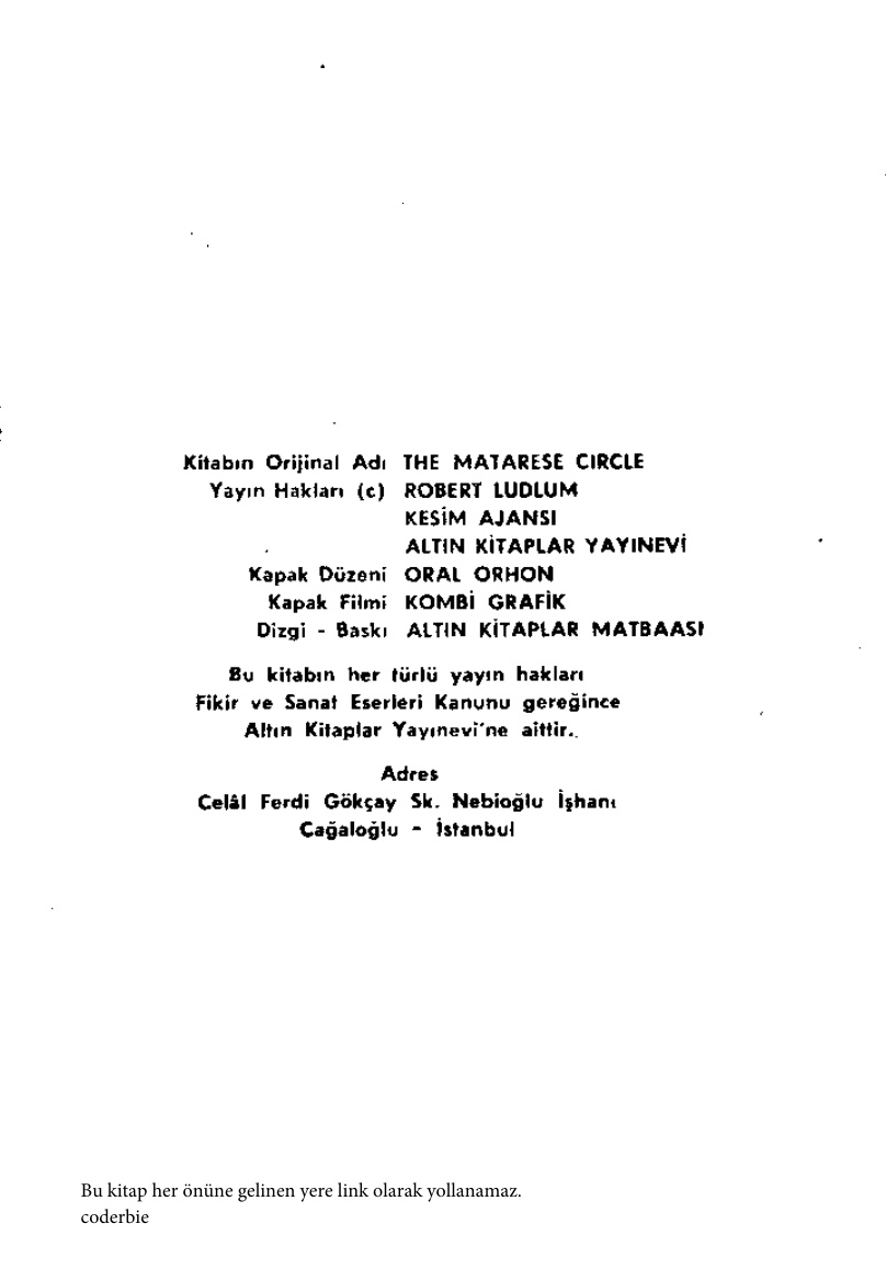 Son Çember PDF – Robert Ludlum