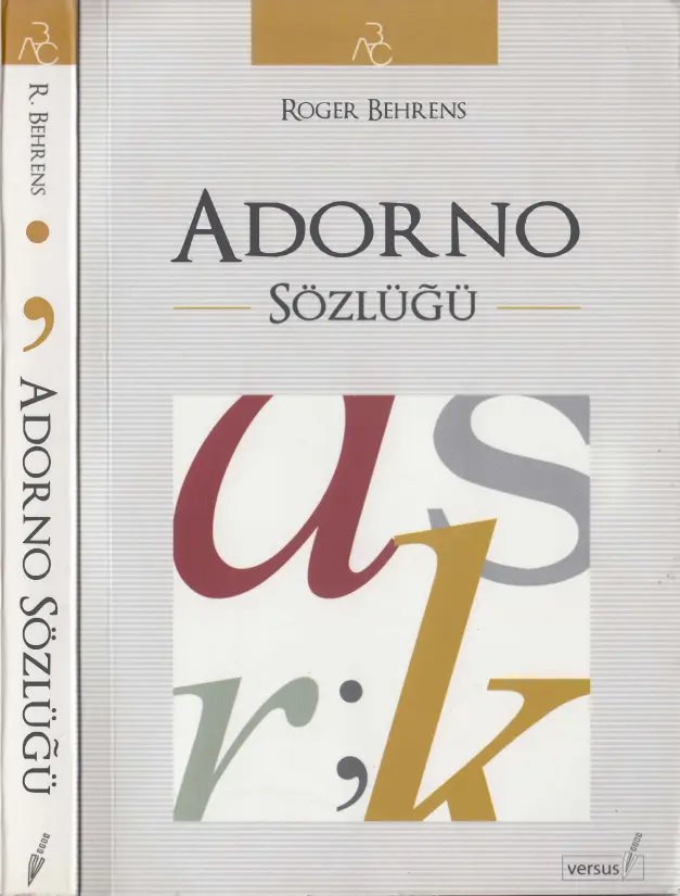 Adorno Sözlüğü PDF – Roger Behrens