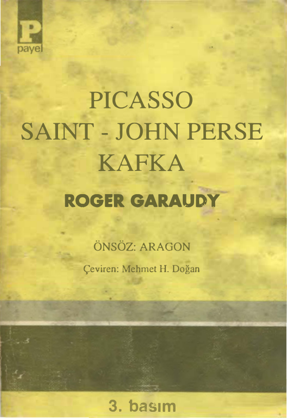 Picasso, Saint-John Perse Kafka PDF – Roger Garaudy