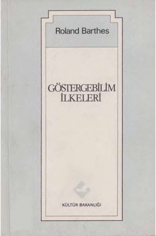 Göstergebilim İlkeleri PDF – Roland Barthes