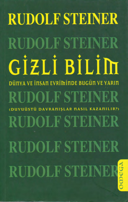 Gizli Bilim PDF – Rudolf Steiner