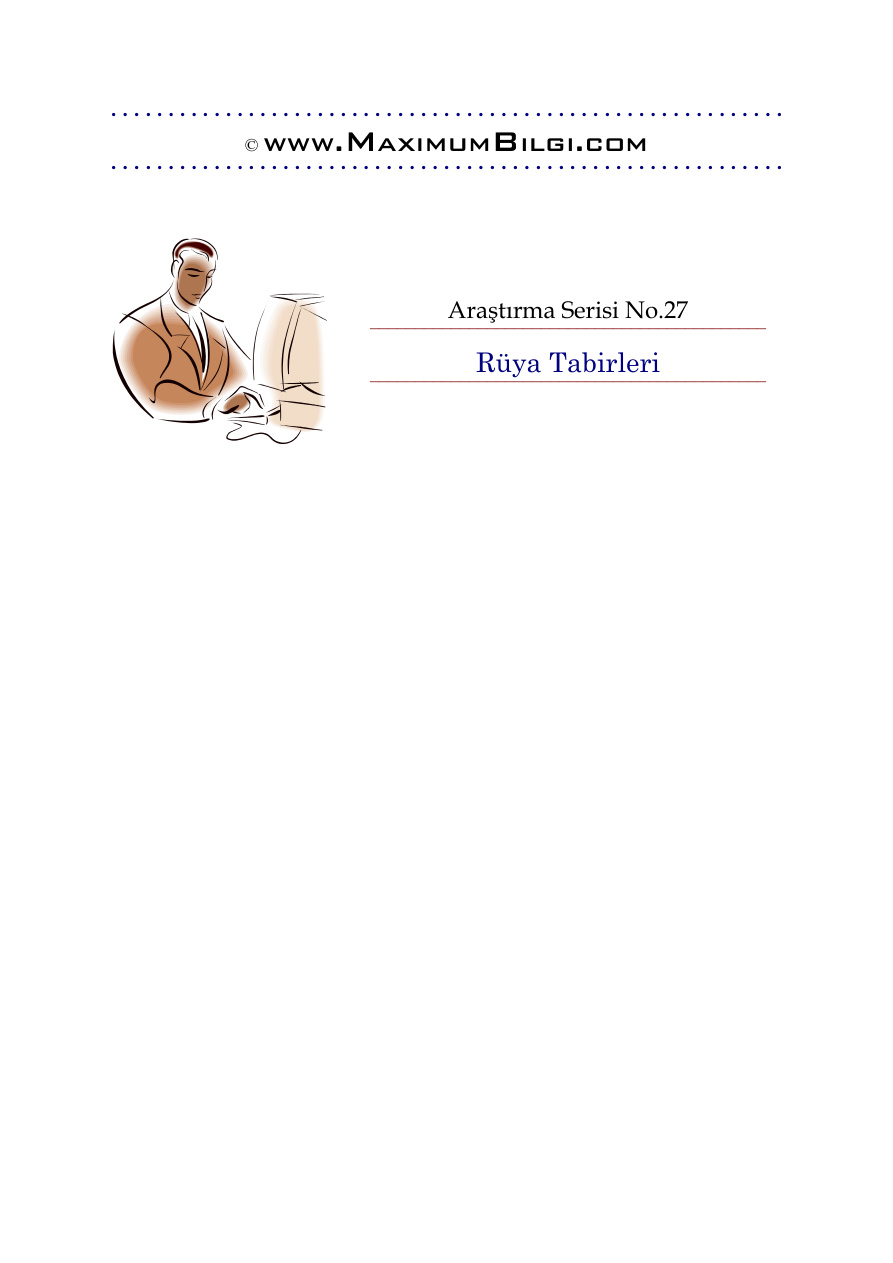 Rüya Tabirleri PDF – Kolektif / Ezoterizm