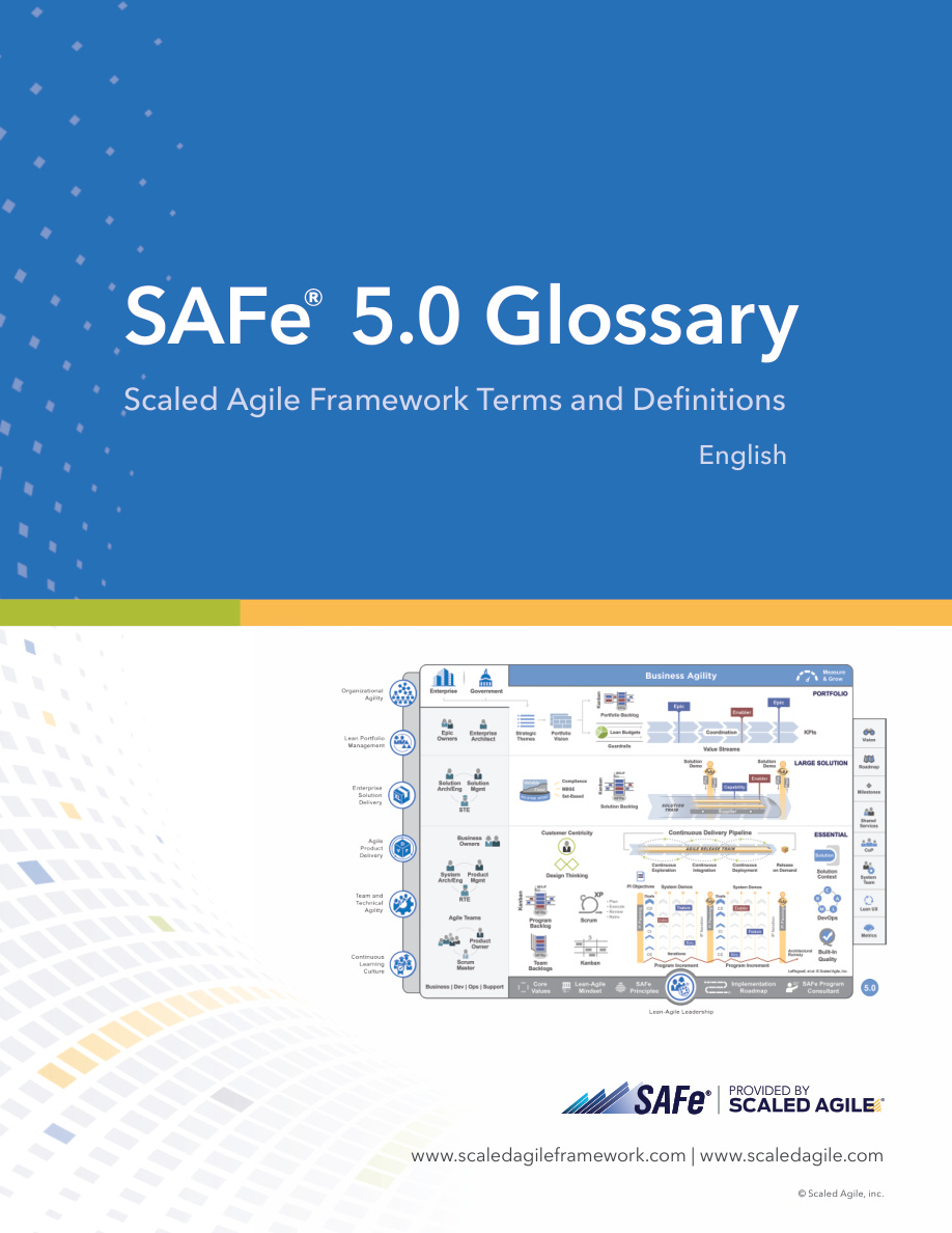 SAFe 5 Glossary PDF – Scaled Agile Inc.