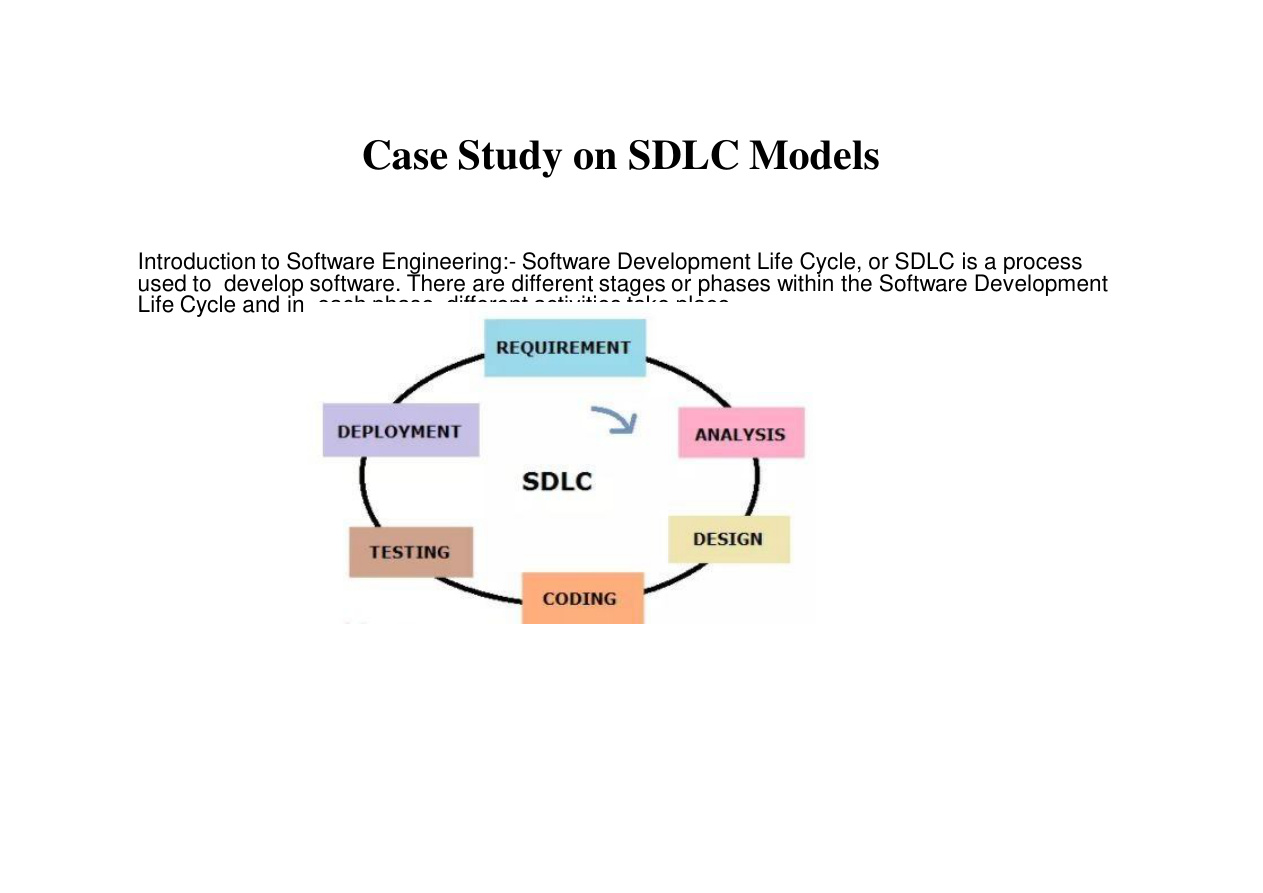 SDLC: Case Study PDF – Unknown