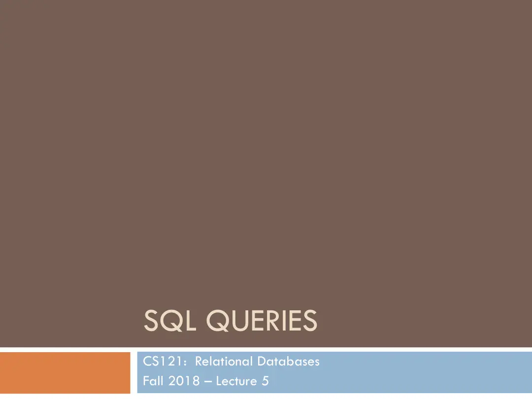 SQL Queries PDF – Unknown