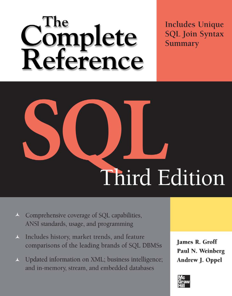 SQL: The Complete Reference PDF – Unknown