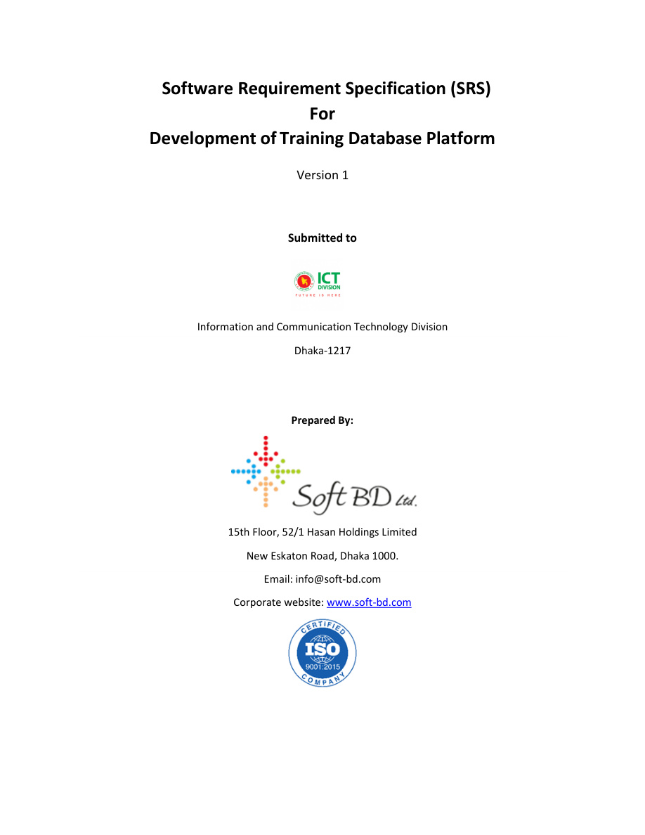SRS: Training Database Platform PDF – Unknown
