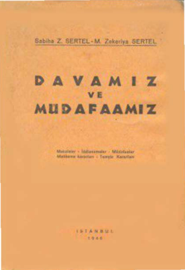 Davamız ve Müdafaamız PDF – Sabiha Sertel & Zekeriya Sertel