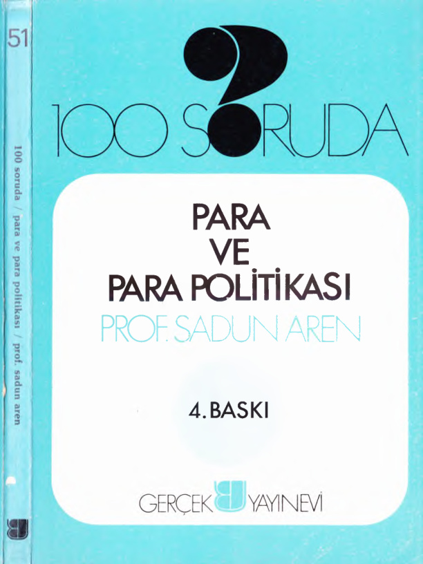 100 Soruda Para ve Para Politikası PDF – Sadun Aren