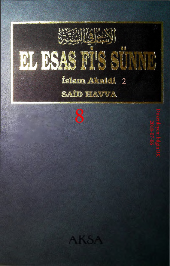El Esas Fis Sunne.8_10 (Islam Akaidi.2_4) PDF – Said Havva