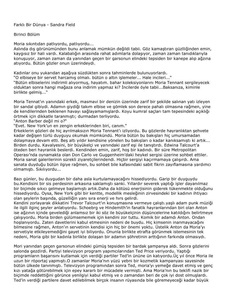 Farkli Bir Dunya PDF – Sandra Field