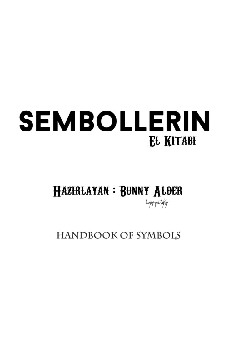 Sembollerin El Kitab Kitap Kapağı