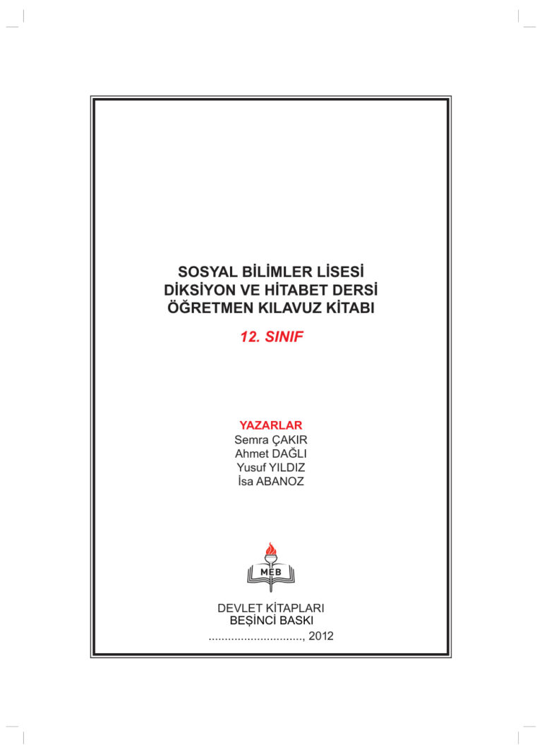 Diksiyon ve Hitabet Dersi PDF - Semra Çakır 1 Semra Cakir Diksiyon ve Hitabet Dersi Kitap Kapağı