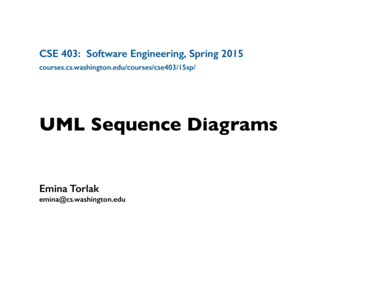 Sequence Diagram Kitap Kapağı