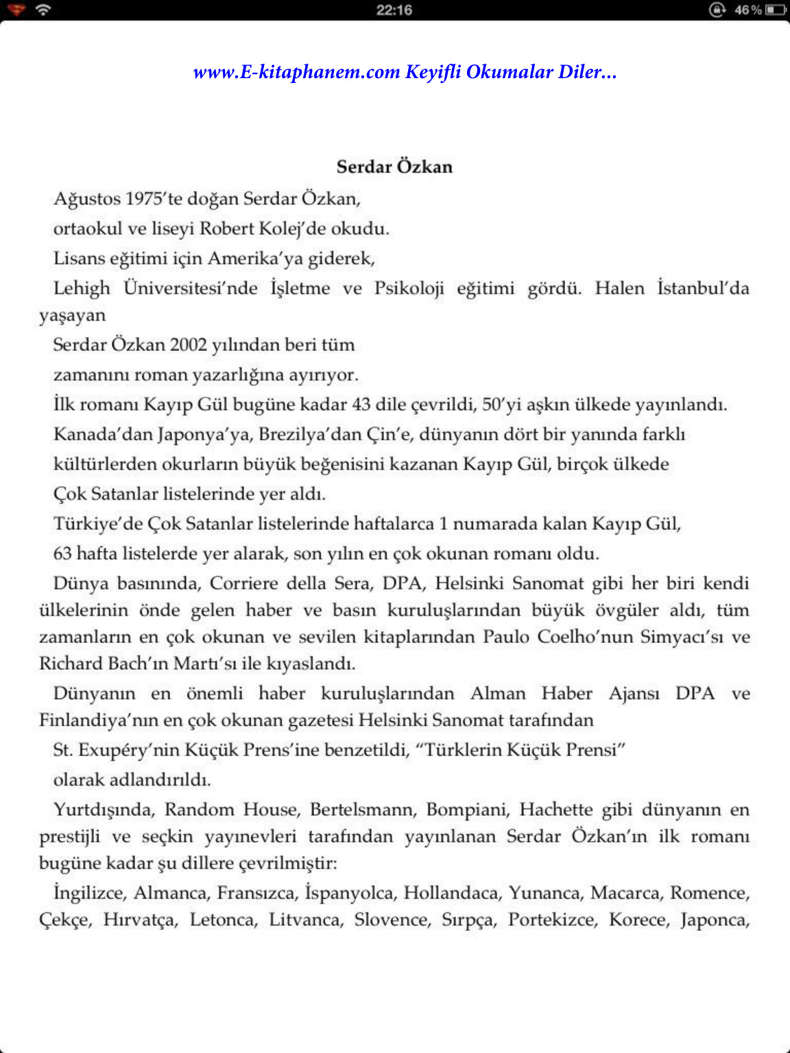 Kayıp Gül PDF – Serdar Özkan