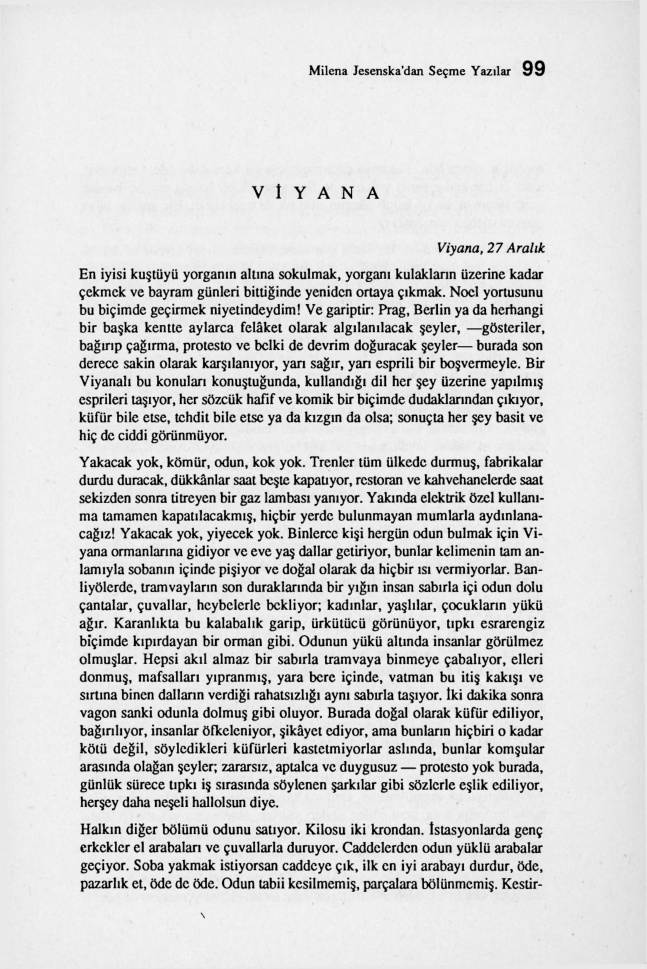 Milena Jesenska; Yaşamöyküsü ve Seçme Yazılar PDF – Sezer Duru (Haz.)