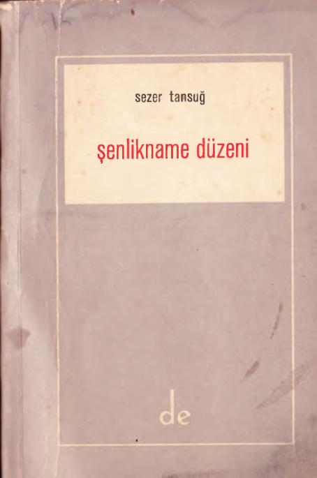 Şenlikname Düzeni PDF – Sezer Tansuğ