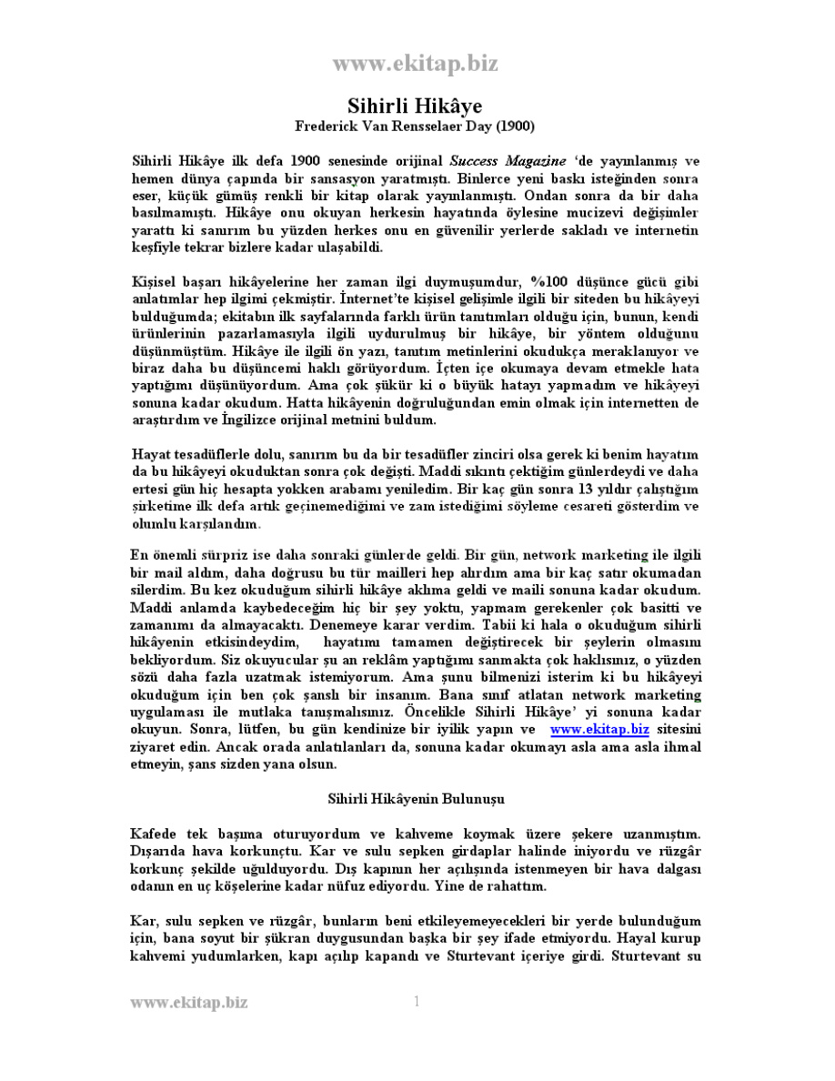 Sihirli Hikaye PDF – Kolektif / Çocuk
