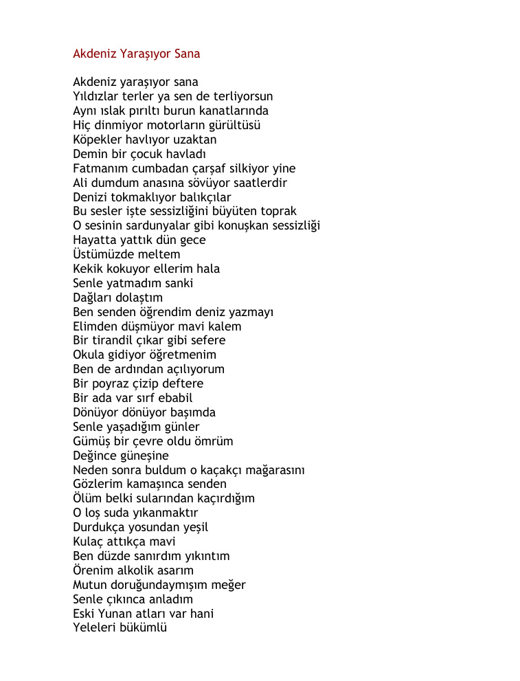 Can Yucel Şiir Kitabı PDF – Can Yücel