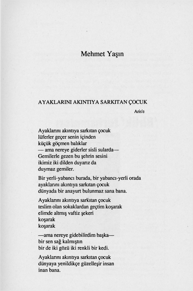 Şiirler (Mehmet Yaşın & Güven Turan…) PDF – Mehmet Yaşın, Güven Turan, Roni Margulies, Cüneyt Vardar, Cahit Koytak
