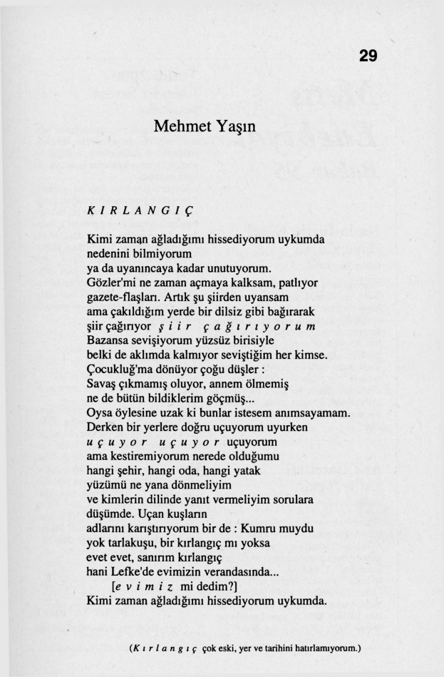 Şiirler (Mehmet Yaşın & Meltem Ahıska…) PDF – Mehmet Yaşın, Meltem Ahıska, Salih Ecer, İskender Savaşır, Enver Topaloğlu, Funda Tuğrul Sarıkaya