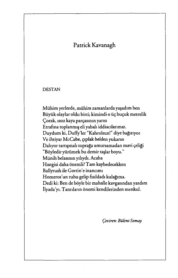 Şiirler (P. Kavanagh & S. Berfe…) PDF – P. Kavanagh, Süreyya Berfe, İzzet Yasar, Gülseli İnal, Abdülkadir Budak, Bejan Matur ve diğerleri