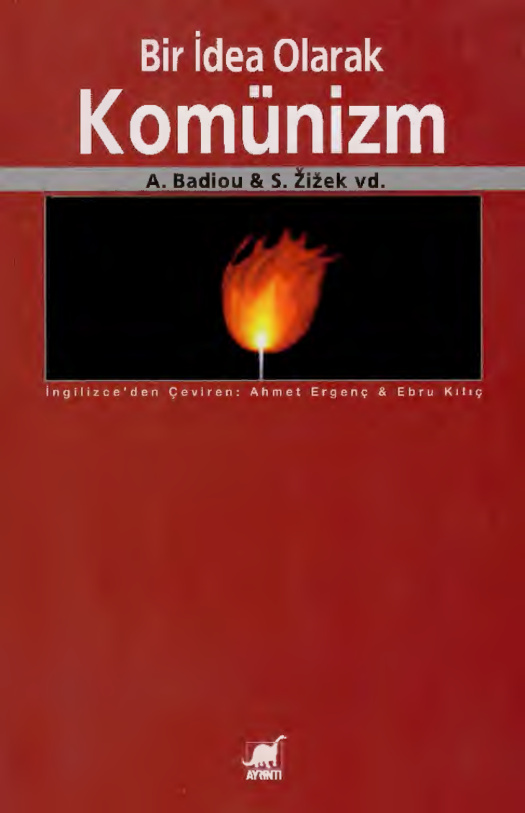 Bir İdea Olarak Komünizm PDF – Slavoj Zizek & Alain Badiou