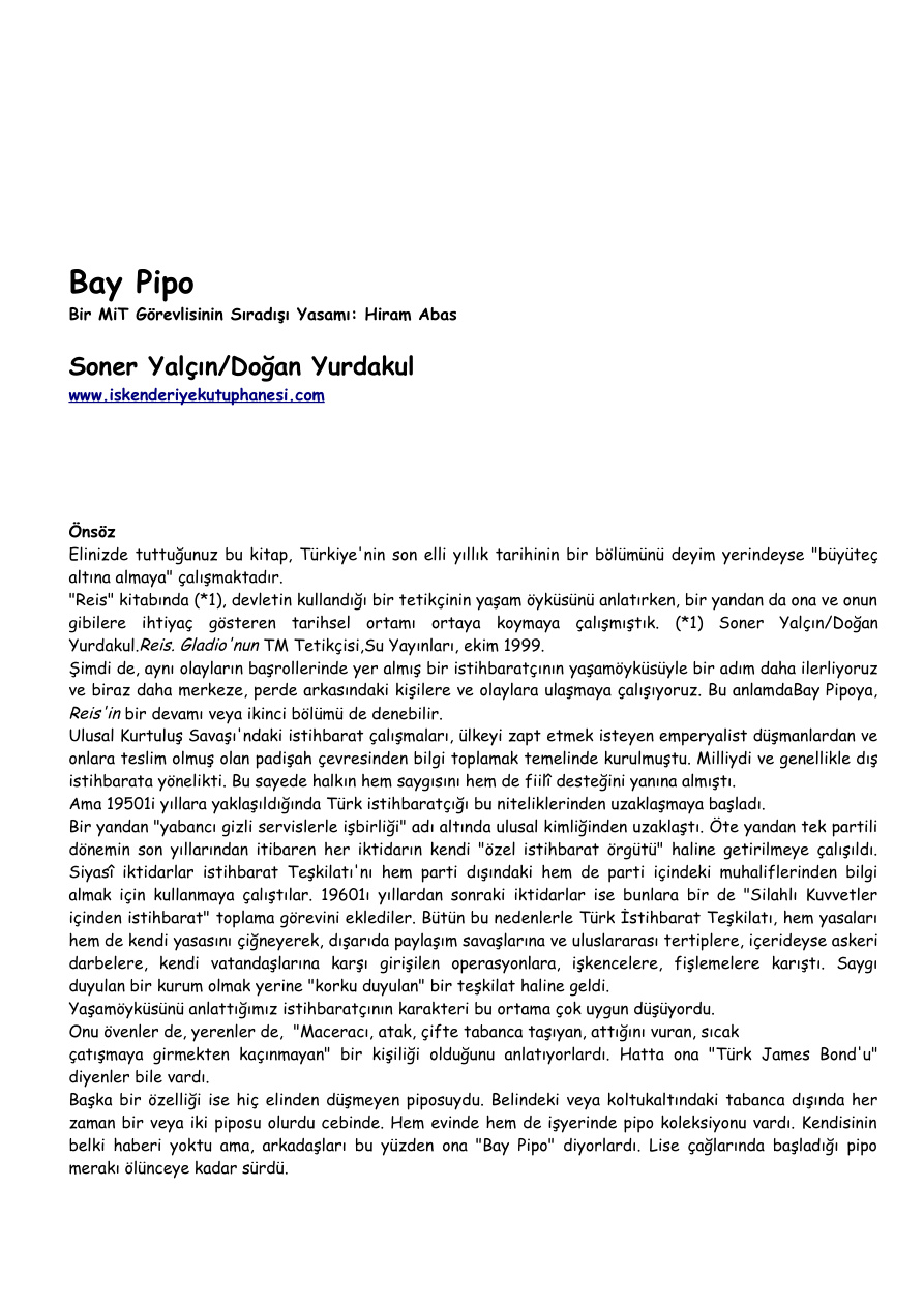 Bay Pipo PDF – Soner Yalçın & Doğan Yurdakul