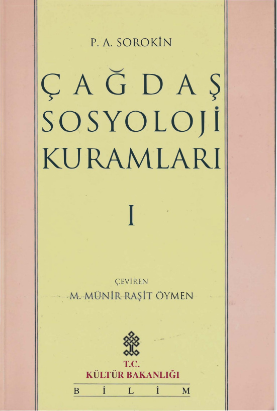 Çağdaş Sosyoloji Kuramları I PDF – Pitirim Sorokin
