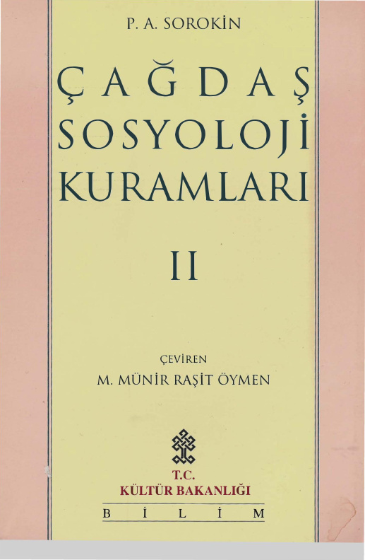 Çağdaş Sosyoloji Kuramları II PDF – Pitirim Sorokin