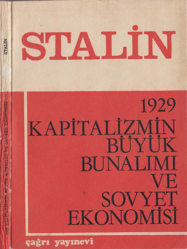 1929 Kapitalizmin Büyük Bunalımı ve Sovyet Ekonomisi PDF – Josef Stalin
