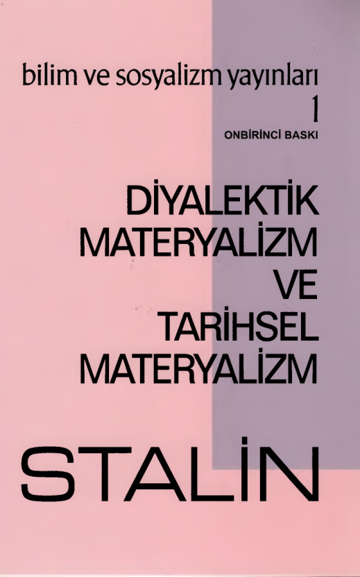 Diyalektik Metaryalizm ve Tarihsel Metaryalizm PDF – Josef Stalin