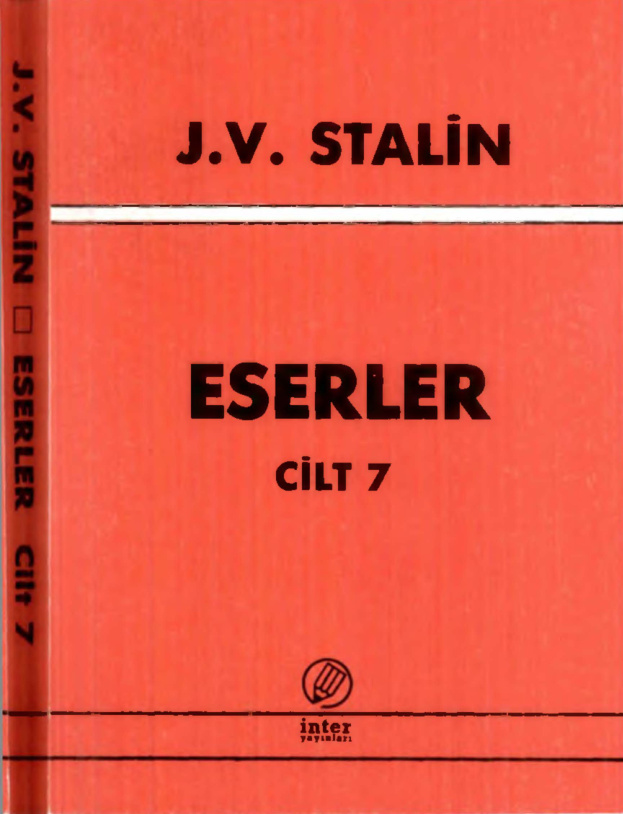 Eserler Cilt VII PDF – Josef Stalin