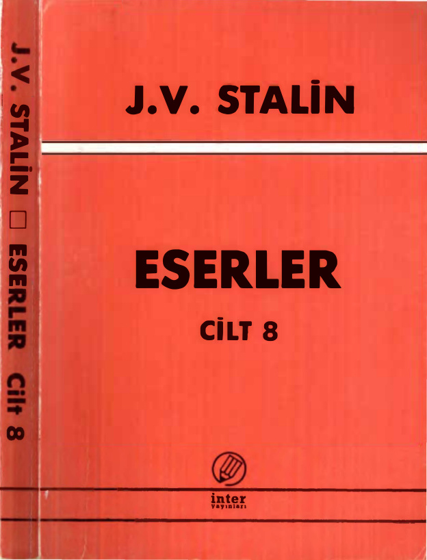 Eserler Cilt VIII PDF – Josef Stalin