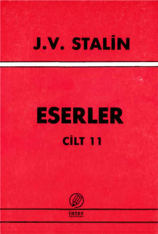 Eserler Cilt XI PDF – Josef Stalin