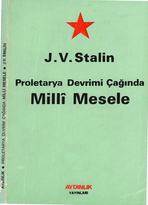 Stalin Proletarya Devrimi Çağında Milli Mesele PDF – Josef Stalin