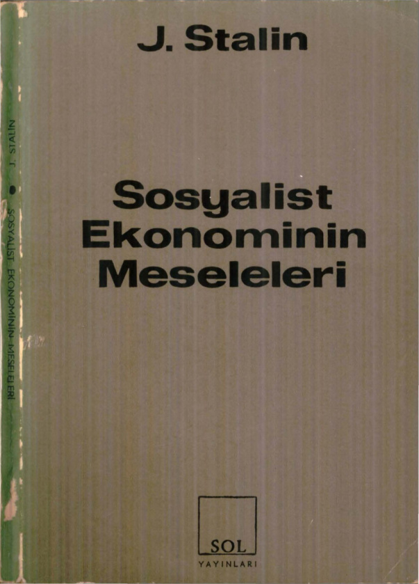 Sosyalist Ekonominin Meseleleri PDF – Josef Stalin