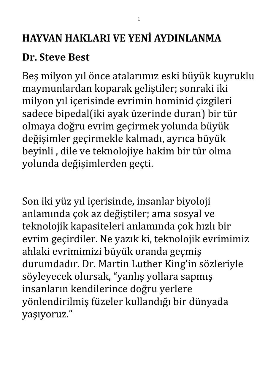 Hayvan Hakları ve Yeni Aydınlanma PDF – Steve Best