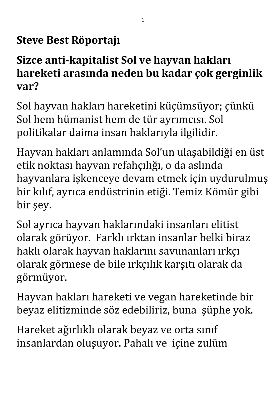 Steve Best Röportajı PDF – Steve Best
