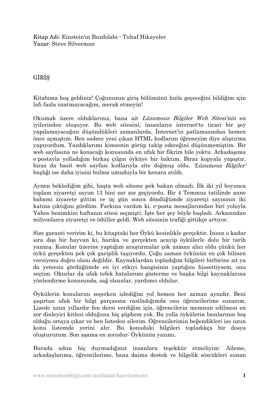 Einstein’in Buzdolab PDF – Steve Silverman