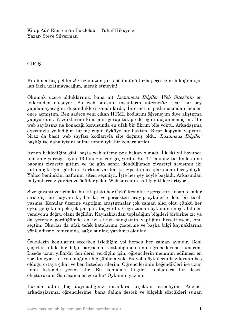 Einstein’in Buzdolab PDF – Steve Silverman
