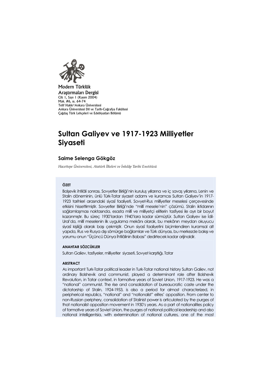 Sultan Galiyev PDF – Kolektif / Siyaset