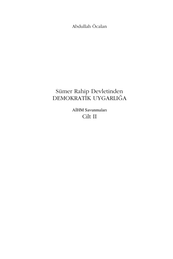 Sümer Rahip Devletinden demokratik uygarliga-2 PDF – Abdullah Öcalan