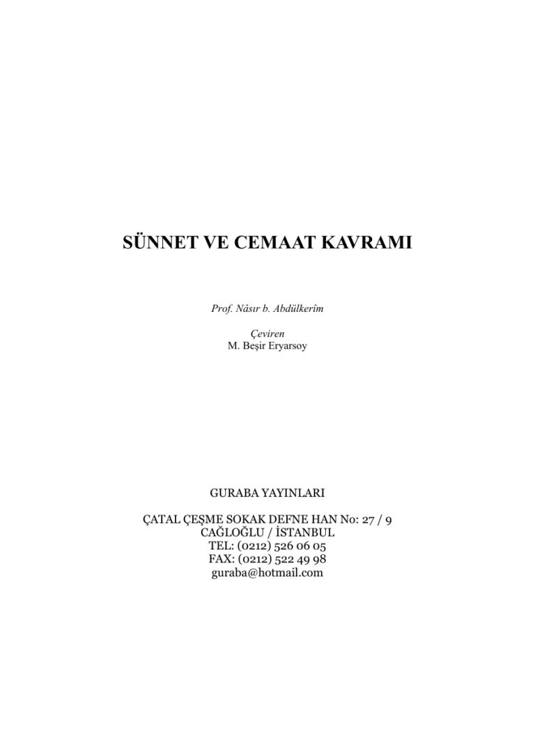 Sunnet Kitaplari Kitap Kapağı