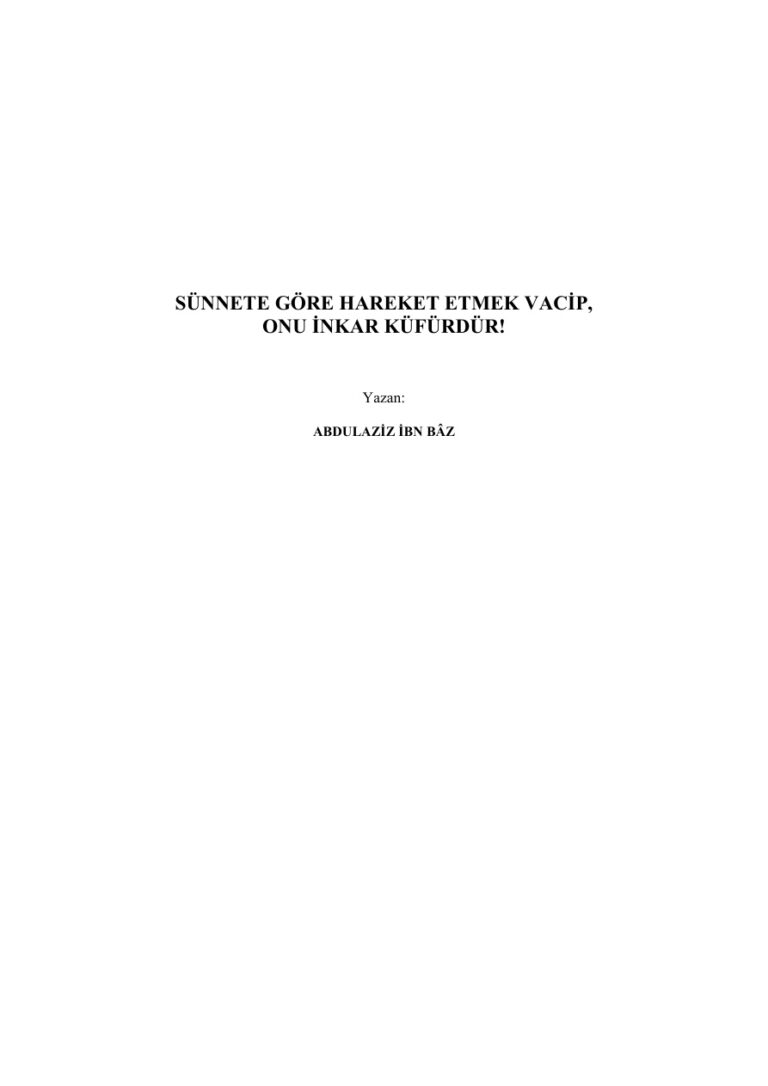Sunnet Kitaplari Kitap Kapağı