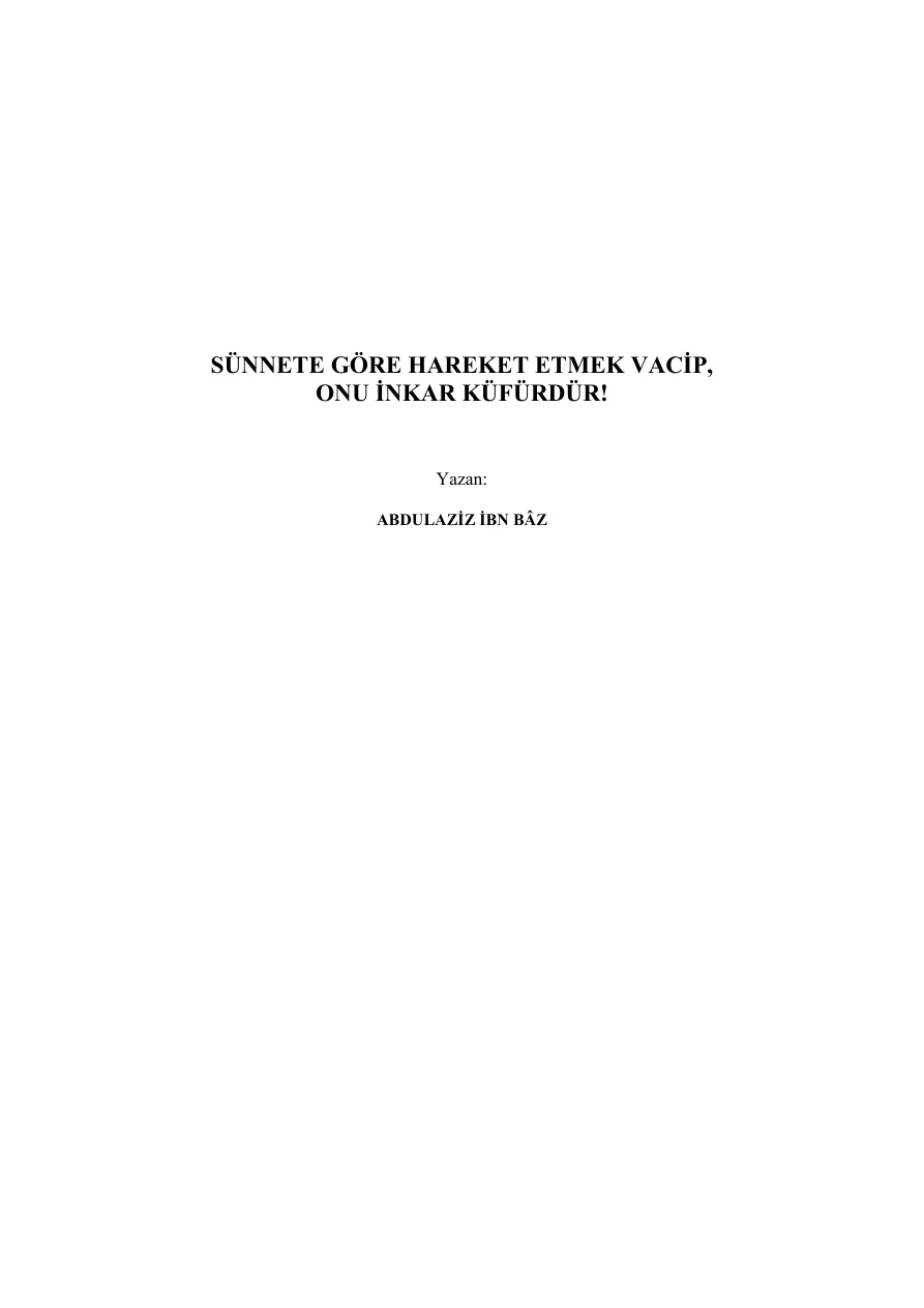 Sunnet Kitaplari (6) PDF – Kolektif / İslami İlimler