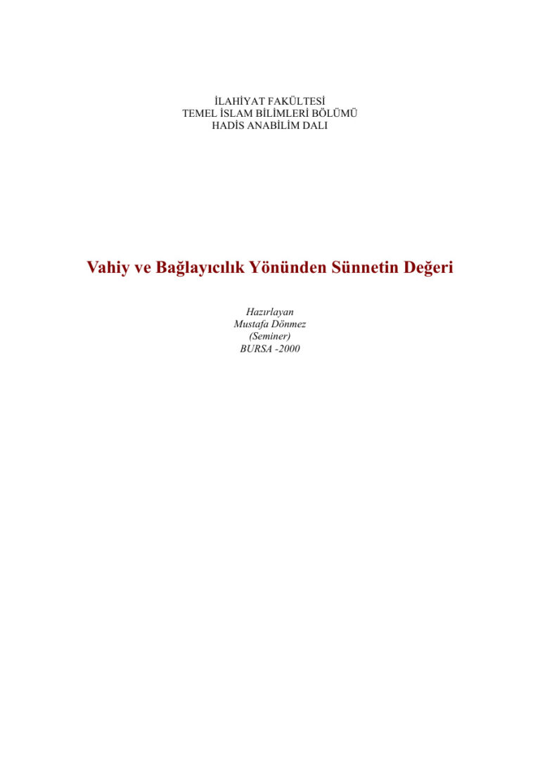 Sunnet Kitaplari Kitap Kapağı