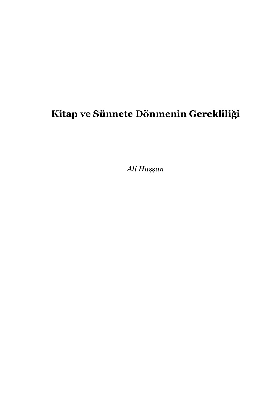Sunnet Kitaplari (9) PDF – Kolektif / İslami İlimler