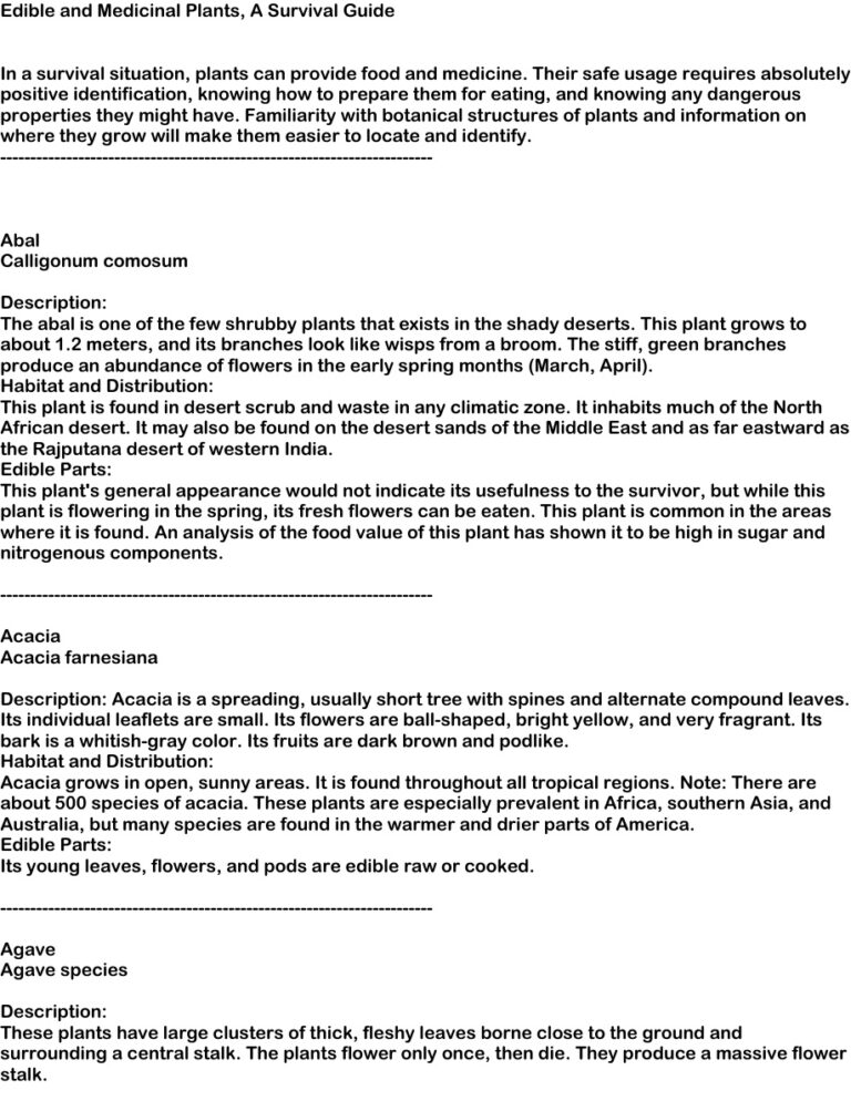 Survival Edible Medicinal Plants Kitap Kapağı